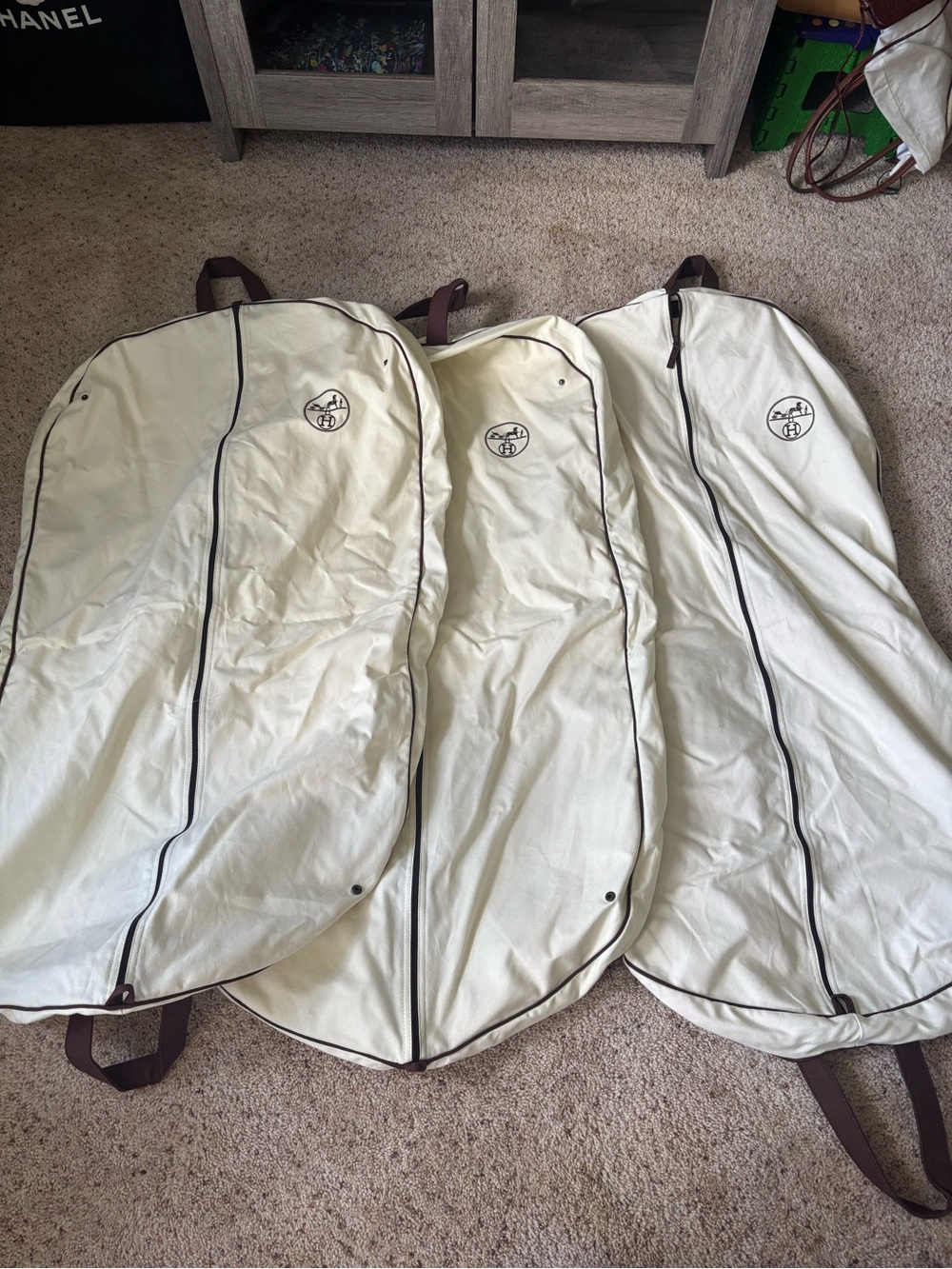 Hermes Garment Bag Canvas